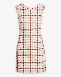 EMILIA WICKSTEAD Emmy gingham cotton-twill mini dress - Pink Pink