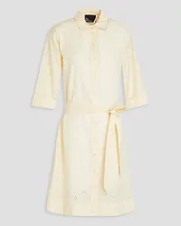 Lisa Marie Fernandez Belted linen shirt dress - White White