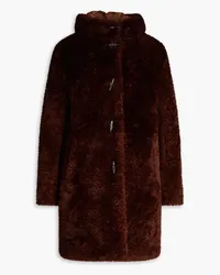 Rag & Bone Faux shearling hooded coat - Brown Brown