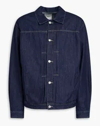 LE 17 SEPTEMBRE Pintucked denim jacket - Blue Blue