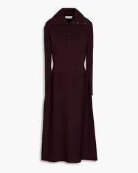 Tory Burch Stretch-knit midi dress - Burgundy Burgundy