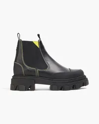 Ganni Leather Chelsea boots - Black Black