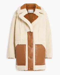 STAND Tory faux shearling coat - White White