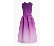 Dégradé faille midi dress - Purple