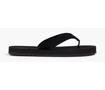 Suede flip flops - Black