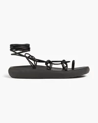 Ancient Greek Sandals Nisi leather sandals - Black Black