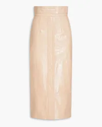 Philosophy Di Lorenzo Serafini Patent-leather midi skirt - Neutral Neutral