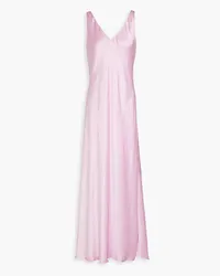 Vince Crinkled-satin maxi dress - Purple Purple