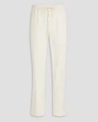 Sandro Tapered cotton-blend twill pants - White White