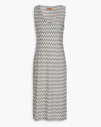 Missoni Crochet-knit midi dress - White White