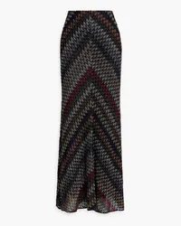 Missoni Metallic crochet-knit maxi skirt - Black Black