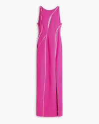 Zuhair Murad Crystal-embellished crepe gown - Pink Pink