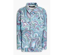Pescadou printed denim jacket - Blue