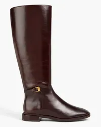 Tory Burch Buckle-embellished leather boots - Brown Brown