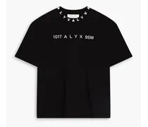 Logo-print cotton-jersey T-shirt - Black