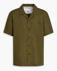 Frame Denim Cotton and linen-blend shirt - Green Green