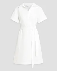 Lisa Marie Fernandez Cotton-jacquard mini shirt dress - White White