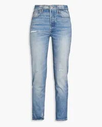 Rag & Bone Miramar printed stretch-twill slim-leg pants - Blue Blue