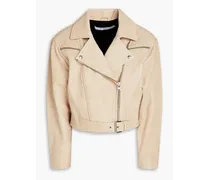 Marom leather biker jacket - Neutral
