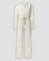 Ulla Johnson The Stevie paneled denim jumpsuit - White White