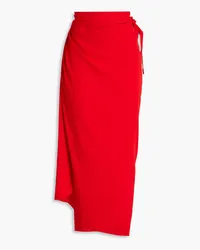 Haight Panneaux crepe de chine pareo - Red Red