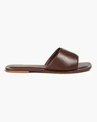 Elleme Leather slides - Brown Brown