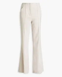 Veronica Beard Komi linen-blend twill flared pants - Neutral Neutral