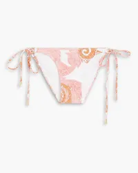 Melissa Odabash Key West paisley-print low-rise bikini briefs - Orange Orange