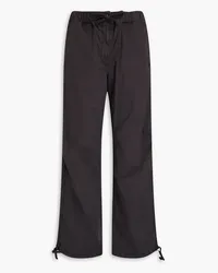 Ganni Cotton-blend cargo pants - Gray Gray