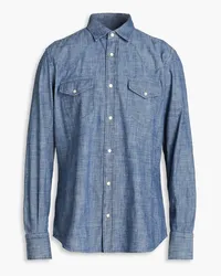 Slowear Glanshirt cotton-chambray shirt - Blue Blue