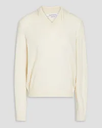 Another Tomorrow Cashmere and wool-blend sweater - White White