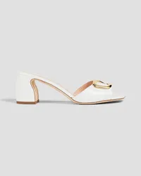 Rupert Sanderson Embellished leather sandals - White White