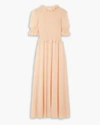 See by Chloé Shirred georgette maxi dress - Orange Orange