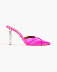 Malone Souliers Josephine 90 satin mules - Pink Pink