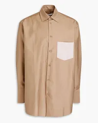 J.W.Anderson Oversized cotton-poplin shirt - Neutral Neutral