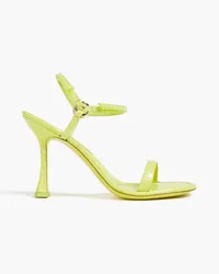 by FAR Mia croc-effect leather sandals - Green Green