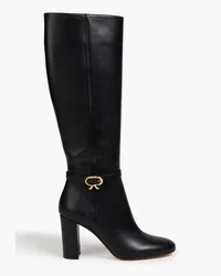 Gianvito Rossi Ribbon 85 leather knee boots - Black Black