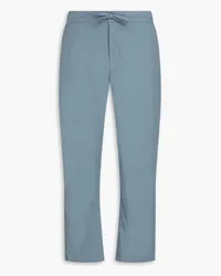 Frescobol Carioca Mendes linen-blend drawstring pants - Blue Blue