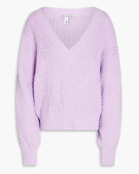 Autumn Cashmere Ribbed cotton sweater - Purple Purple