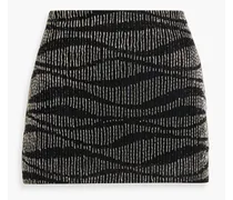 Emory bead-embellished tulle mini skirt - Black