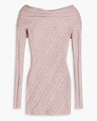 Cult Gaia Off-the-shoulder ribbed-knit top - Pink Pink