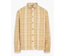Hemi checked cotton-jacquard shirt - Neutral