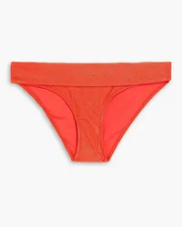 Heidi Klein Metallic low-rise bikini briefs - Red Red