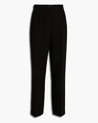 Tory Burch Pleated cady tapered pants - Black Black