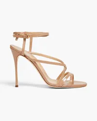 Sergio Rossi Bon Ton patent-leather sandals - Neutral Neutral