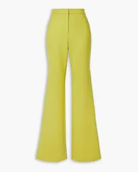 Adam Lippes Kennedy wool-blend twill flared pants - Yellow Yellow