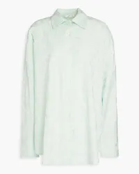 BITE Studios Cotton-blend jacquard shirt - Green Green