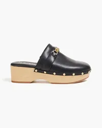 Sam Edelman Kaye embellished leather clogs - Black Black