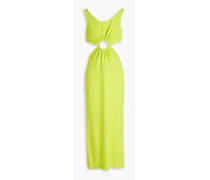 The Bailey cutout knitted midi dress - Green