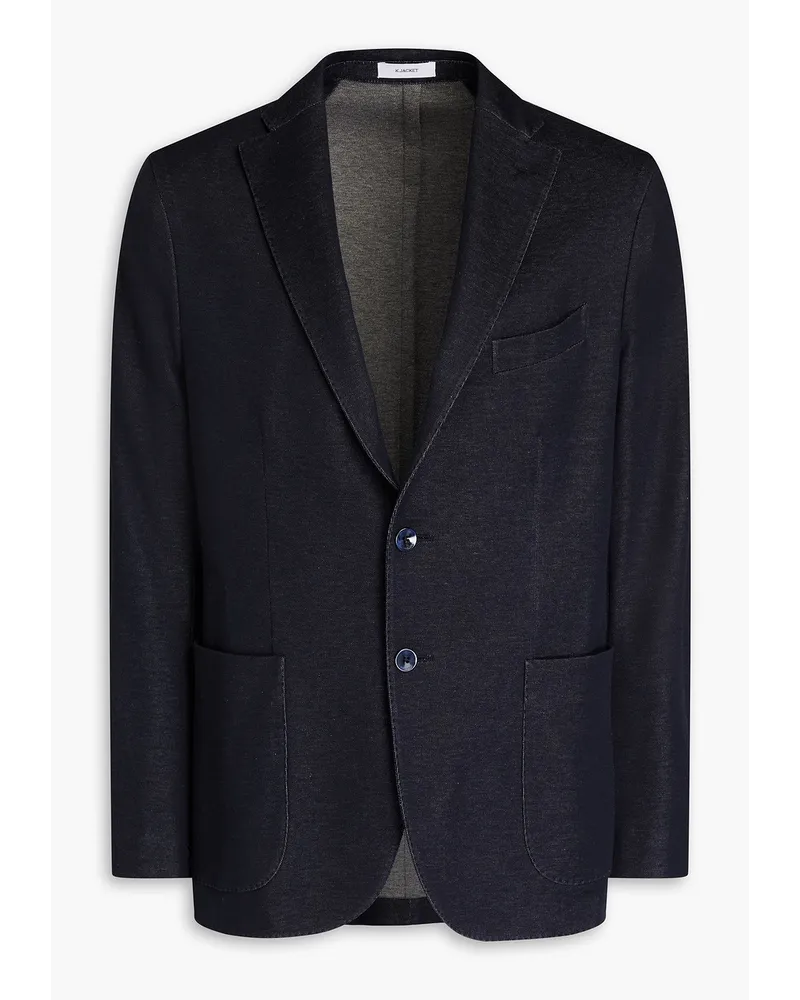 Boglioli Jacquard-knit cotton blazer - Blue Blue